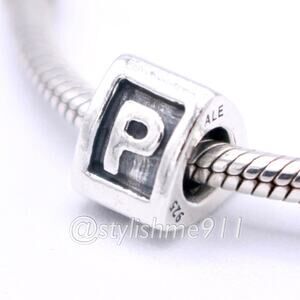 Authentic PANDORA Alphabet Letter P
